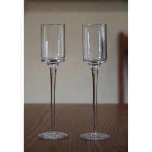 Set Of 2 Pallini Liqueur Limoncello Cordial Glasses with Long Stem - 7.25"